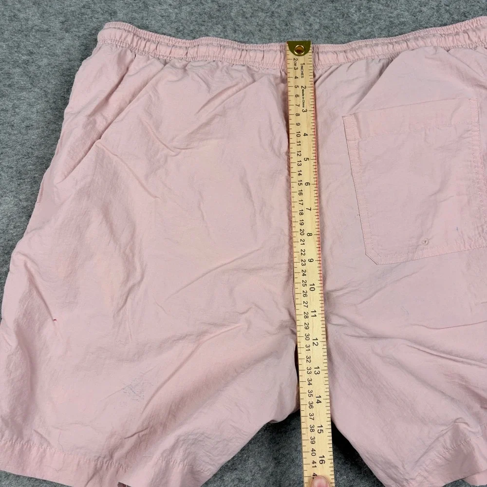 PacSun Swim Trunks Mens Large Pink Los Angeles‎ Graphic Mesh Lined Board Shorts